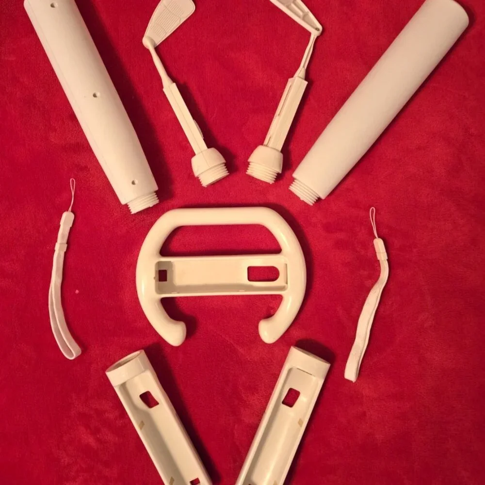 Wii Sports Accessories Bats Golf Clubs Wheel Handles Wrist Lanyards Nintendo